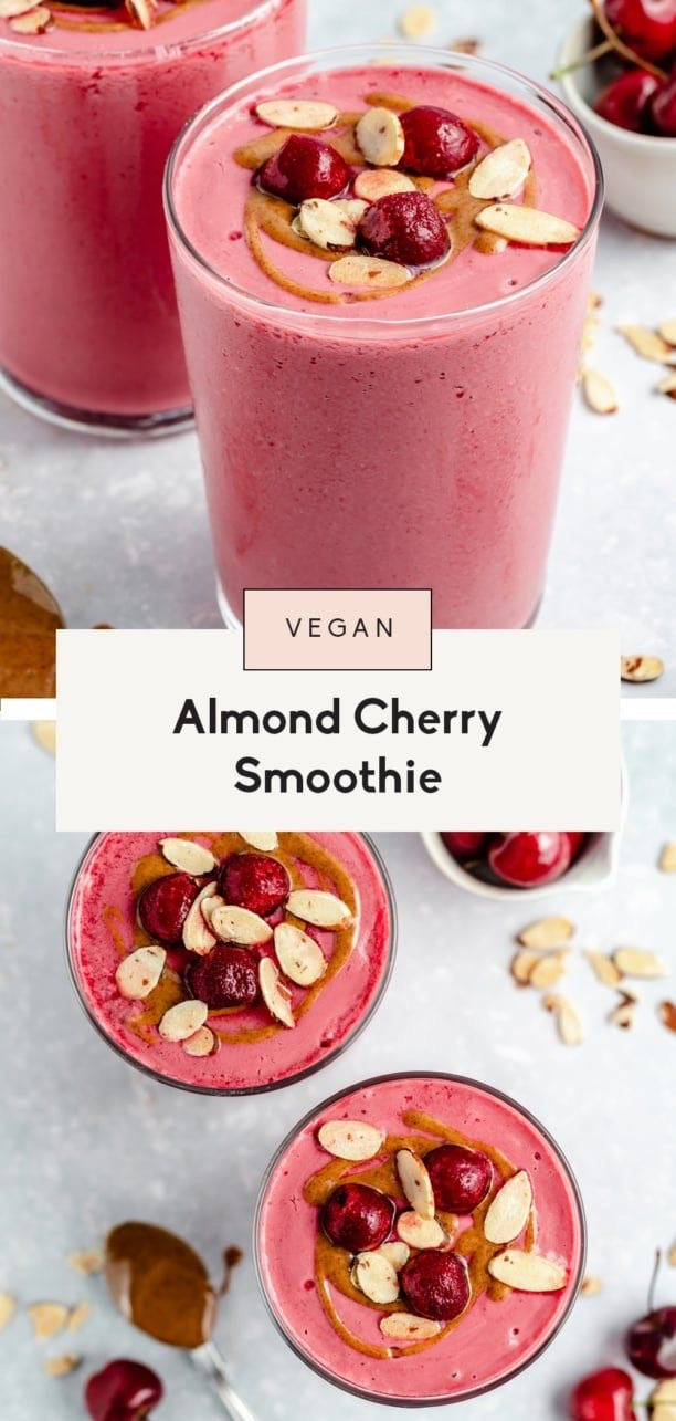 Almond Cherry Smoothie met Eiwitpoeder