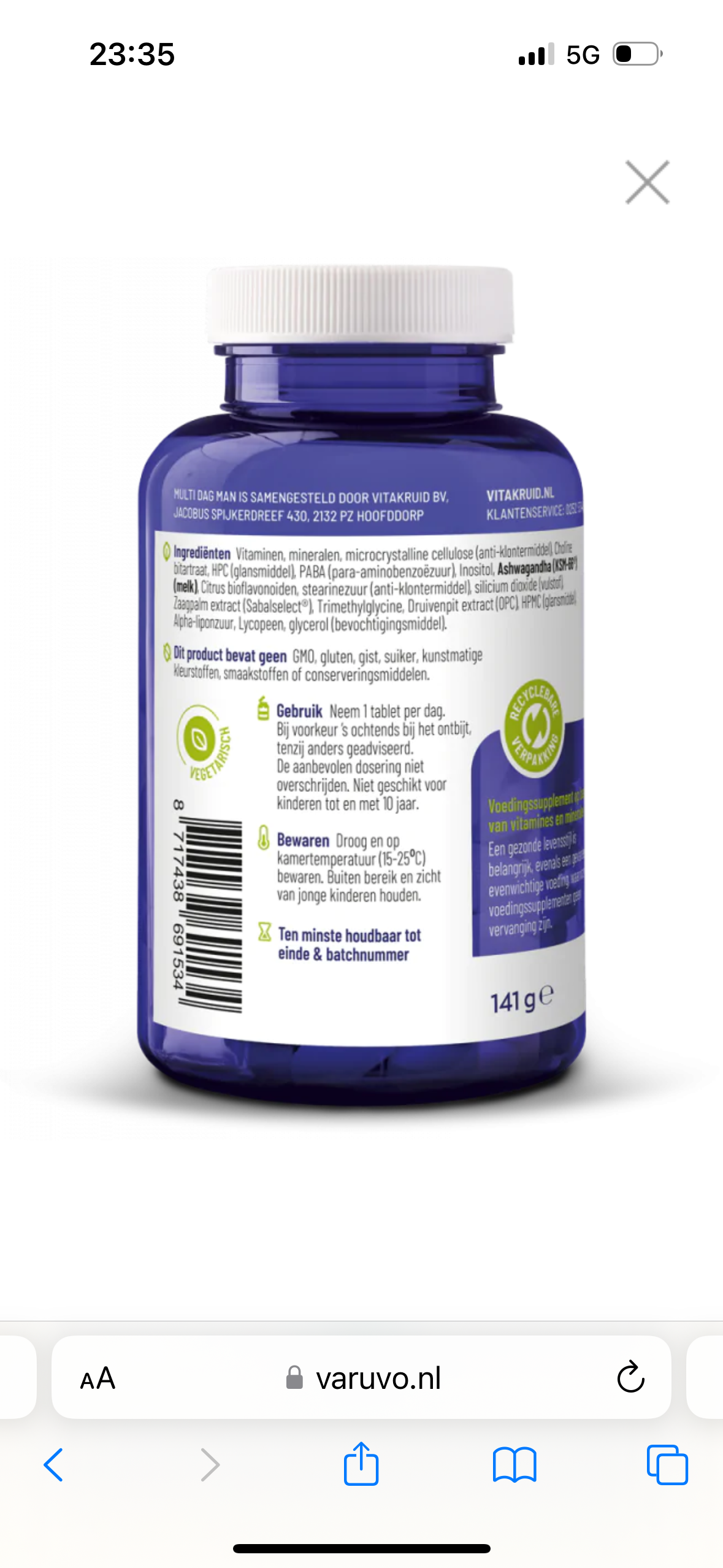 Vitakruid Multi dag man 90 tabletten