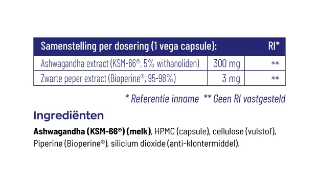 Vitakruid Ashwagandha KSM-66® & Bioperine® 90 capsules