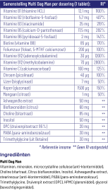 Vitakruid Multi dag man 30 tabletten