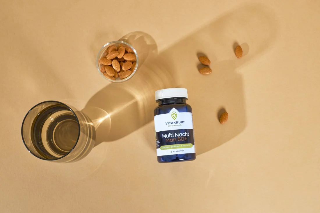Vitakruid Multi nacht man 50+ 30 tabletten