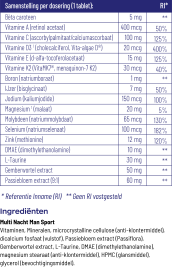 Vitakruid Multi nacht man sport 30 tabletten