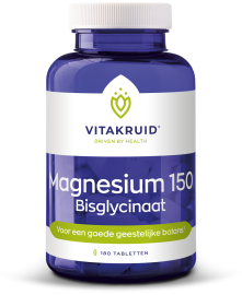 Vitakruid Magnesium 150 bisglycinaat 180 tabletten