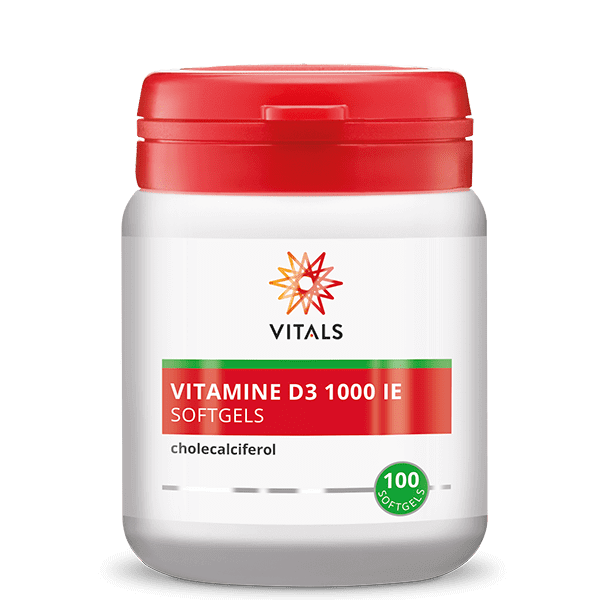 VITALS VITAMINE D3 1000 IE 100 SOFTGELS