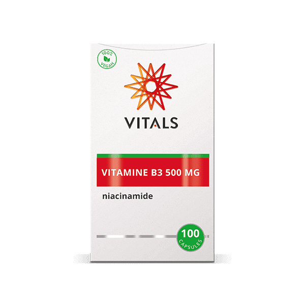 VITALS VITAMINE B3 500 MG 100 CAPSULES
NIACINAMIDE