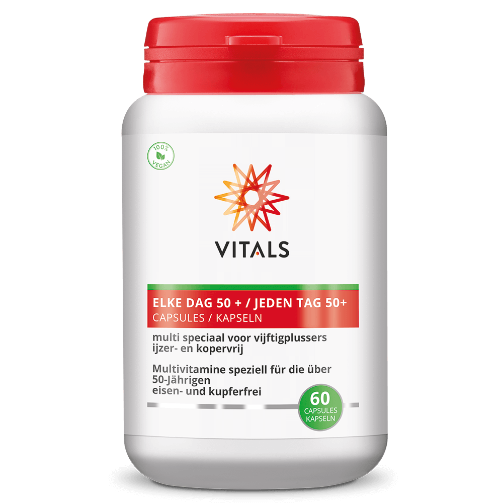 VITALS ELKE DAG 50+ CAPSULES 60 CAPSULES