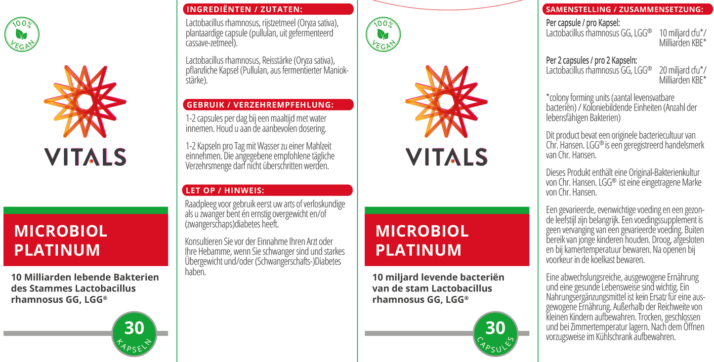 VITALS MICROBIOL PLATINUM 30 CAPSULES