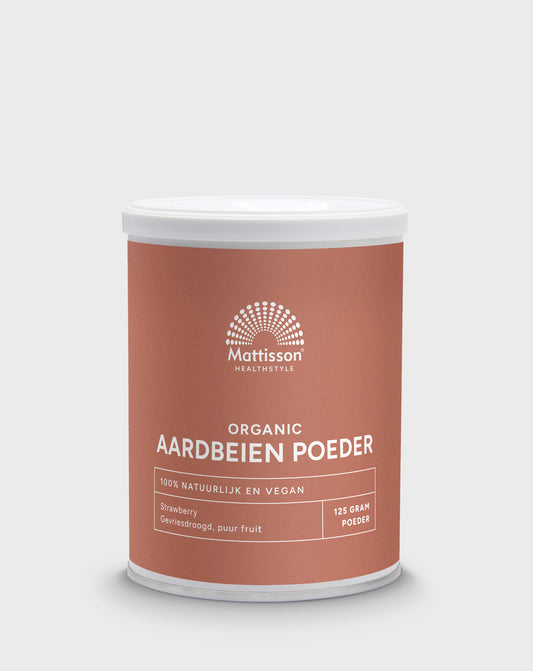 Biologisch Aardbeien poeder gevriesdroogd - 125 gram