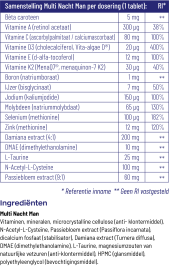 Vitakruid Multi nacht man 30 tabletten
