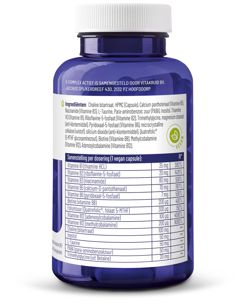 Vitakruid B-Complex actief 90 vegetarische capsules