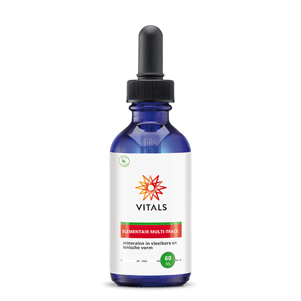 VITALS ELEMENTAIR MULTI-TRACE 60 ML
MINERALEN IN VLOEIBARE EN IONISCHE VORM