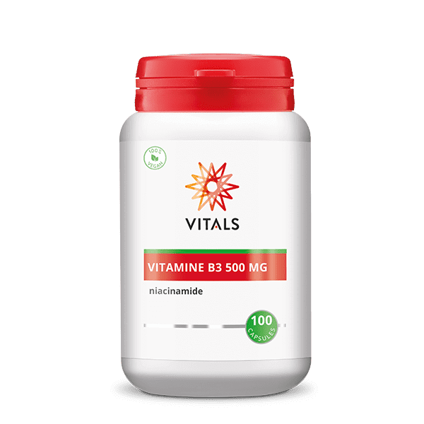 VITALS VITAMINE B3 500 MG 100 CAPSULES
NIACINAMIDE