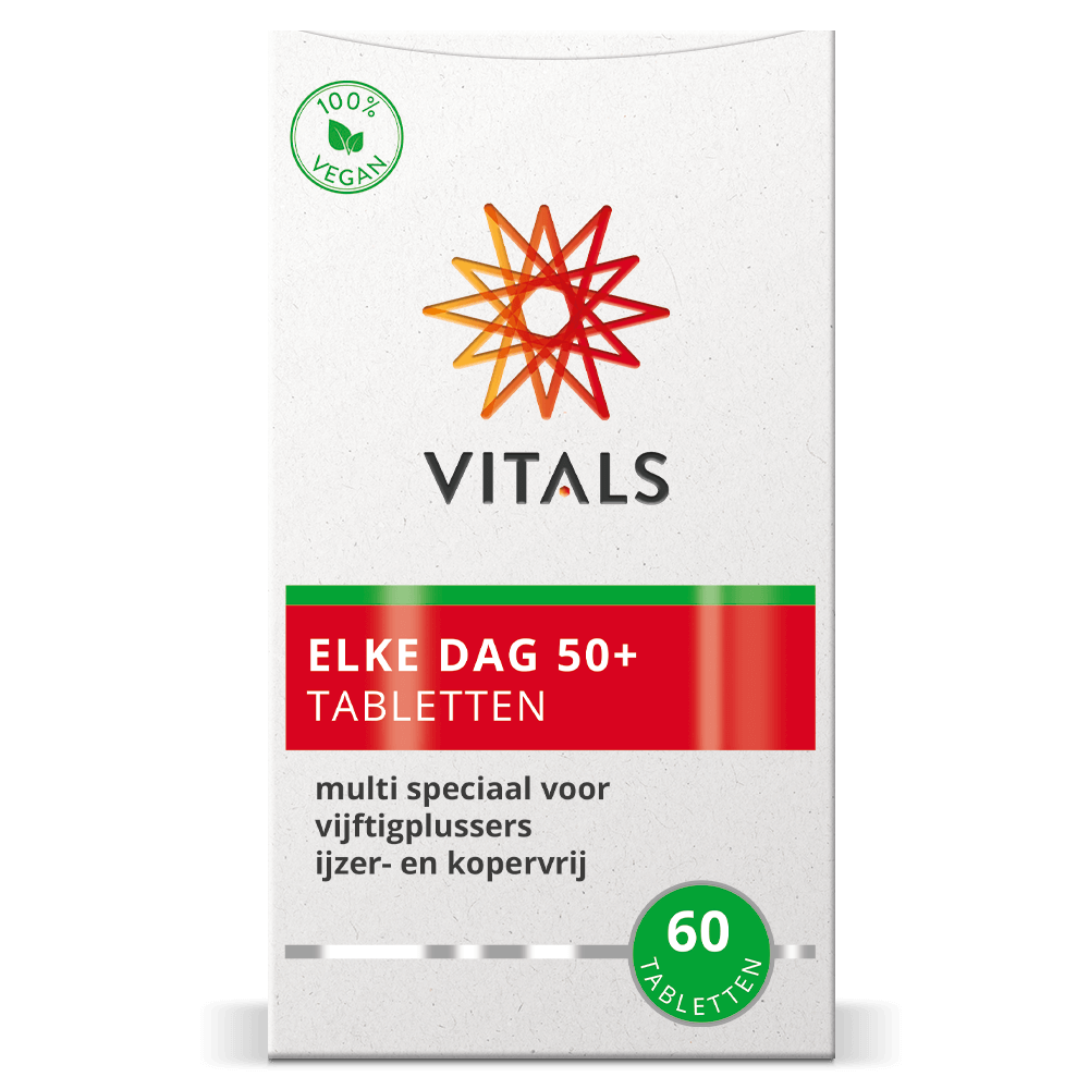 VITALS ELKE DAG 50+ TABLETTEN 60 TABLETTEN