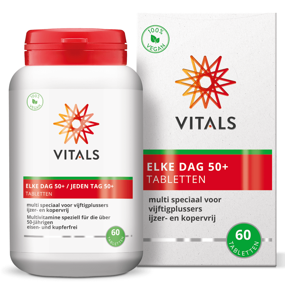 VITALS ELKE DAG 50+ TABLETTEN 60 TABLETTEN